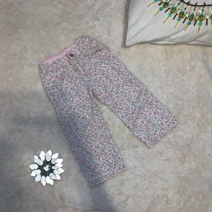 Baby Cottons Corduroy Floral Pants Toddler size 3